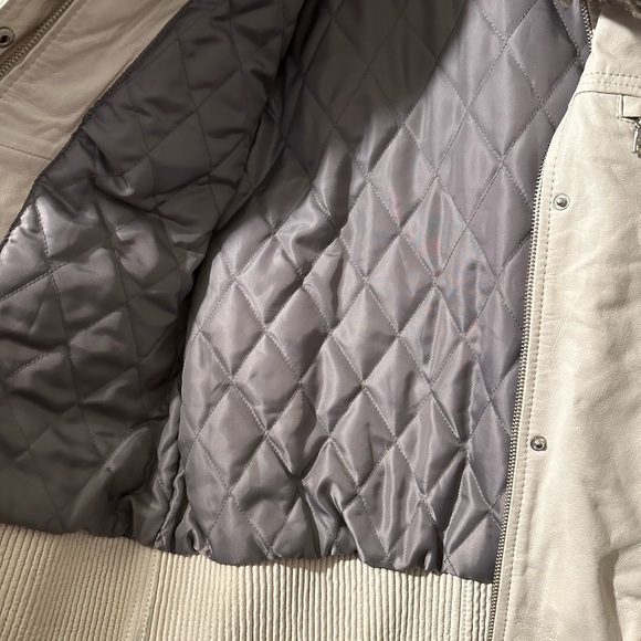 DANIER WOMENS, Small, Crème, Genuine Leather, Jacket - Picture 9 of 16